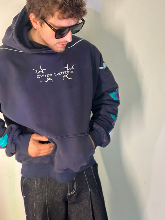 ONI BLOOM Hoodie. Worn as armor. Sealed with bloom