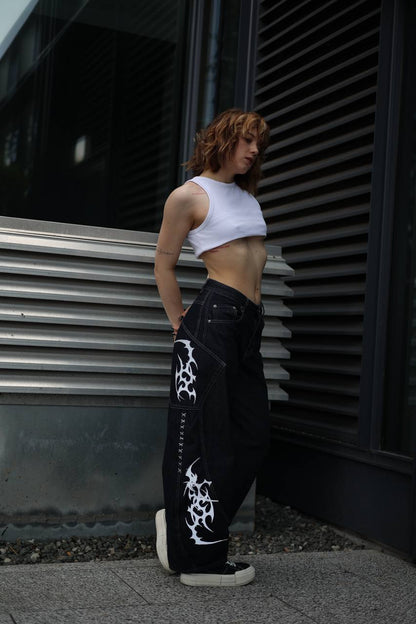 Black Pants with Blades