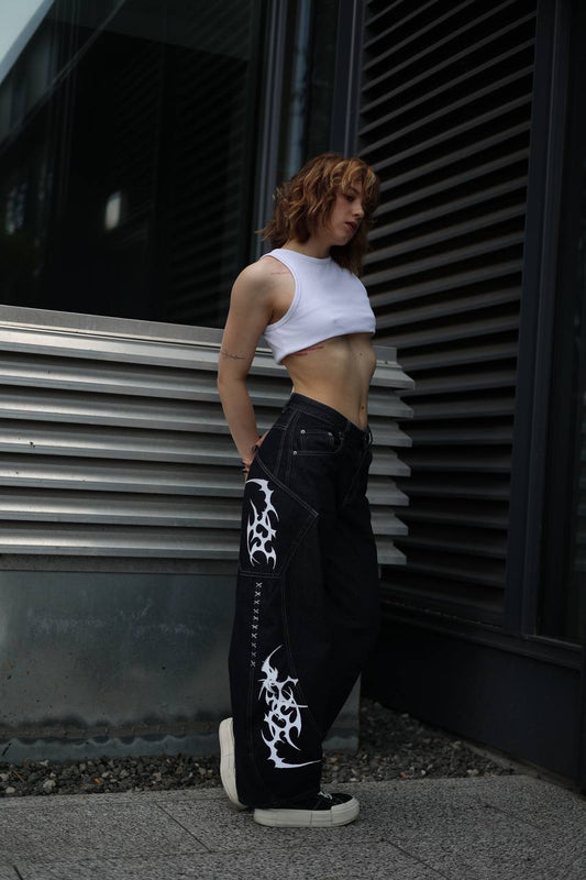Black Pants with Blades